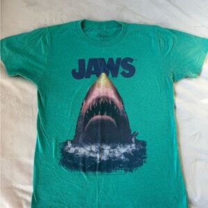 Jaws Graphic Teal T-Shirt